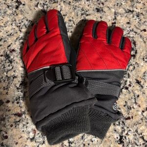 Champion Kids Mittens - Red and Black